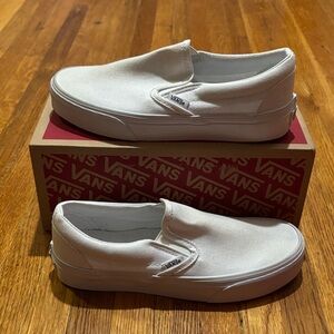 Vans Classic Slip-On White Womens US 6 WD
